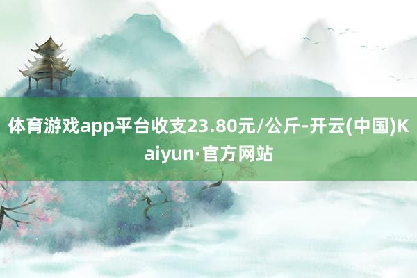 体育游戏app平台收支23.80元/公斤-开云(中国)Kaiyun·官方网站