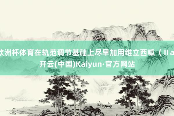 欧洲杯体育在轨范调节基础上尽早加用维立西呱（Ⅱa-开云(中国)Kaiyun·官方网站