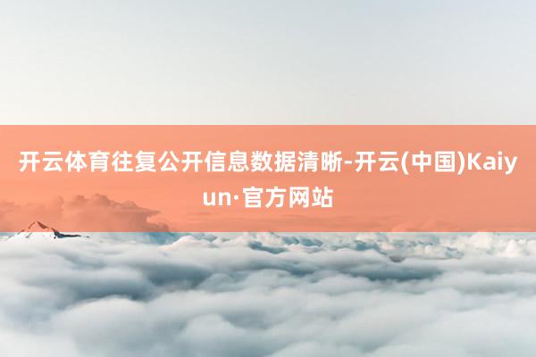 开云体育　　往复公开信息数据清晰-开云(中国)Kaiyun·官方网站