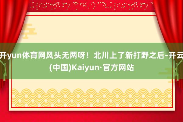 开yun体育网风头无两呀！北川上了新打野之后-开云(中国)Kaiyun·官方网站