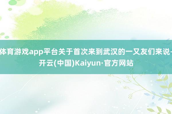 体育游戏app平台关于首次来到武汉的一又友们来说-开云(中国