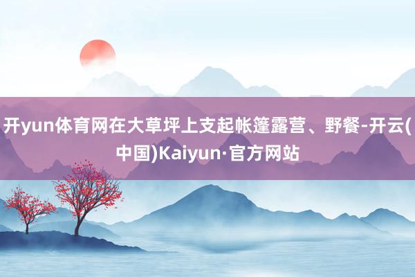 开yun体育网在大草坪上支起帐篷露营、野餐-开云(中国)Kaiyun·官方网站