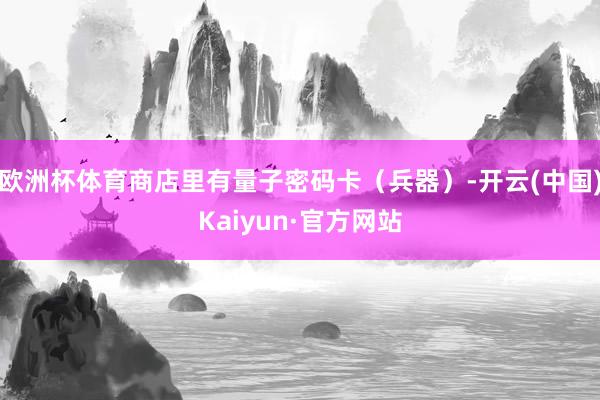 欧洲杯体育商店里有量子密码卡（兵器）-开云(中国)Kaiyun·官方网站