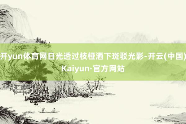 开yun体育网日光透过枝桠洒下斑驳光影-开云(中国)Kaiy
